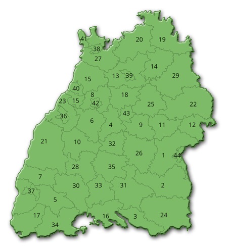 Baden-Württembergs Land- & Stadtkreise