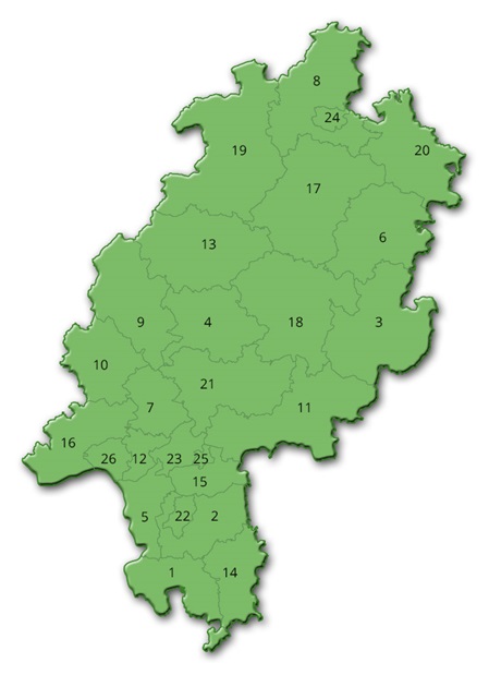 Hessens Landkreise