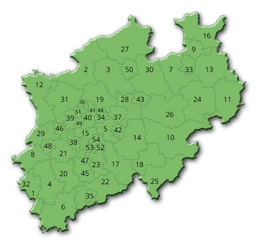 Nordrhein-Westfalens Kreise