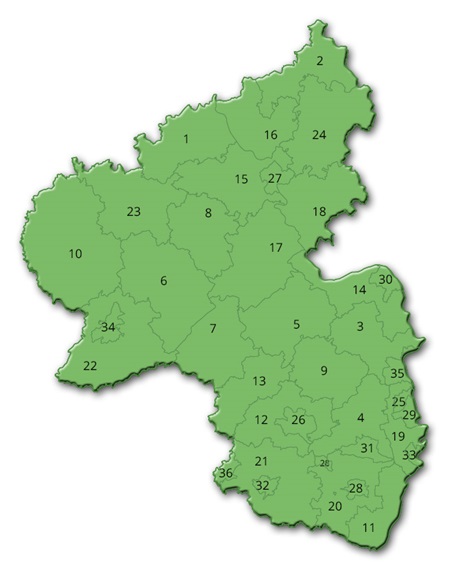 Rheindland-Pfalz Landkreise