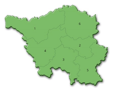 Saarlands Landkreise