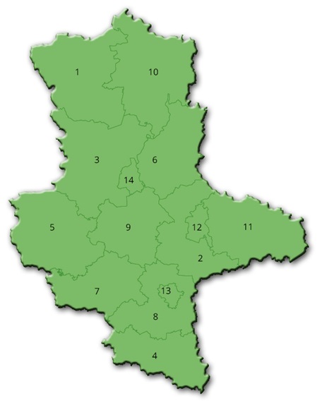 Sachsen-Anhalts Landkreise